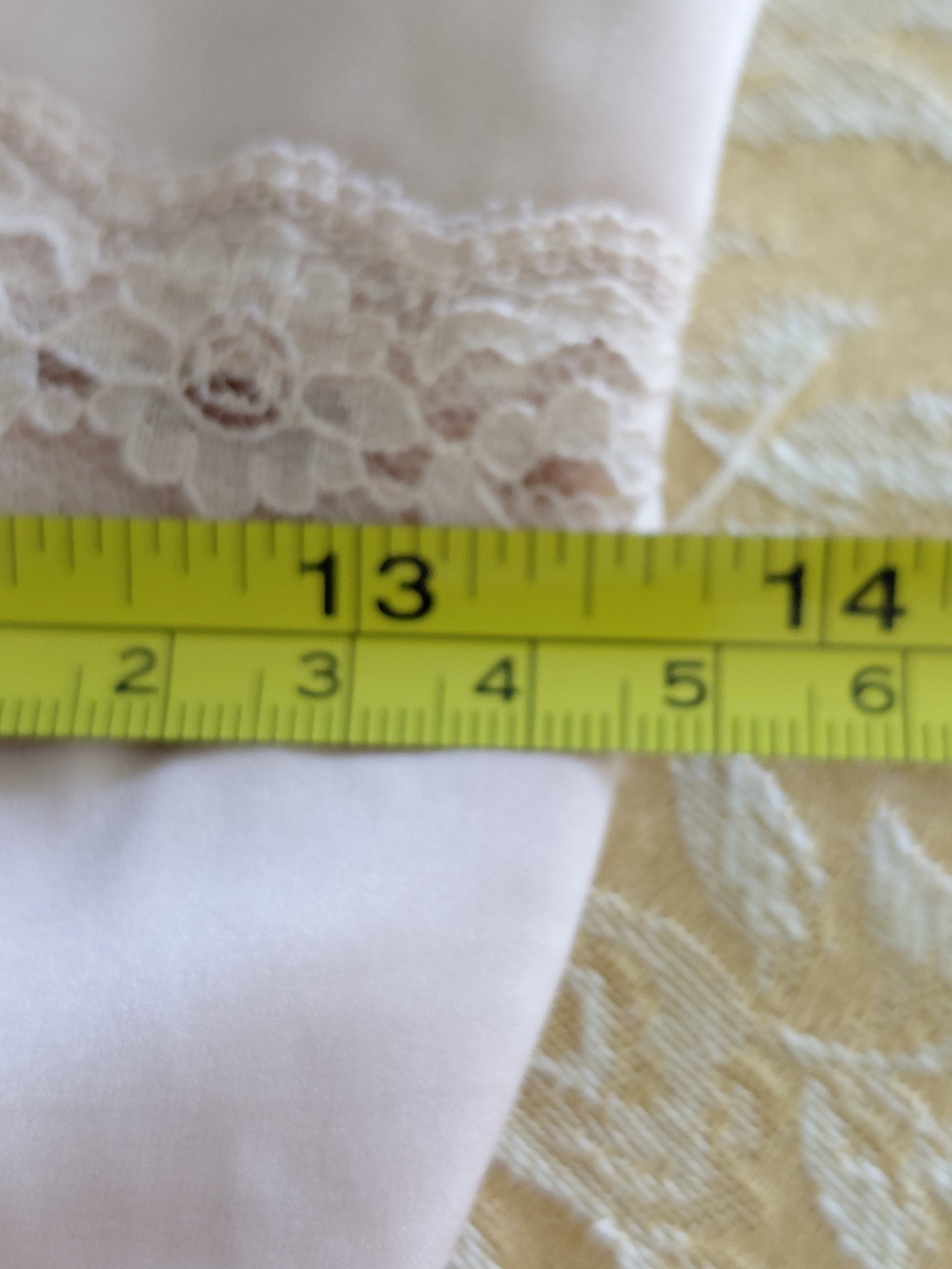Beverly & Beck Blush Pink Lace Trim Maxi Slip Dress XS Satin Lingerie Gown - Picture 10 of 11